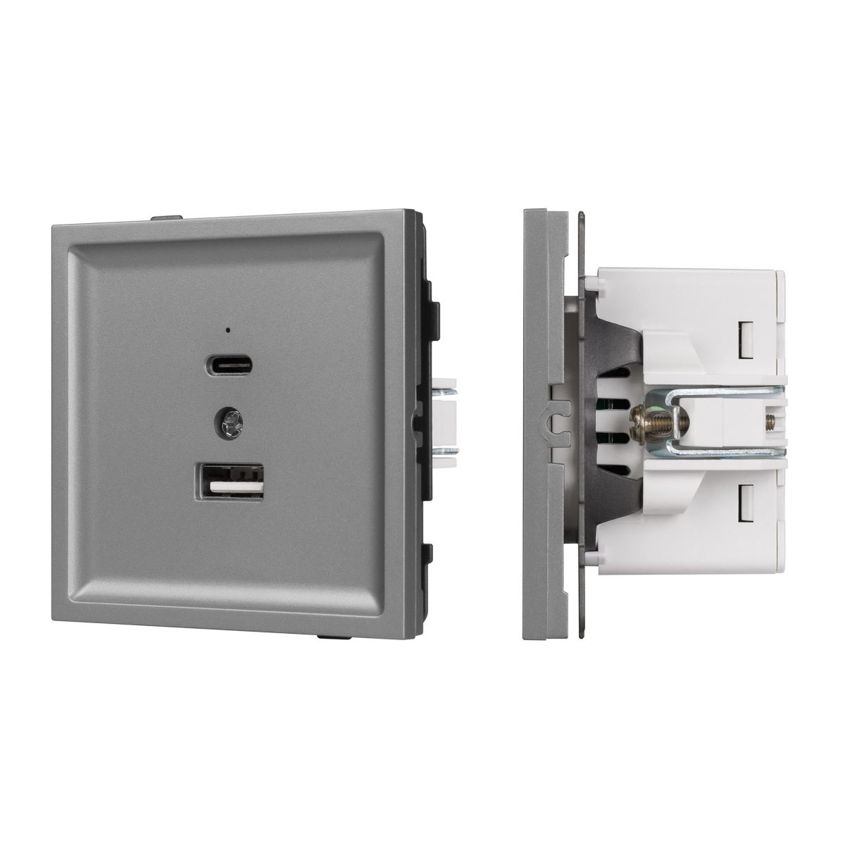 Механизм USB розетки Arlight SCT-TENDO-MUAC-PL-GR (5V, 3A, QC3) 054096 в Санкт-Петербурге