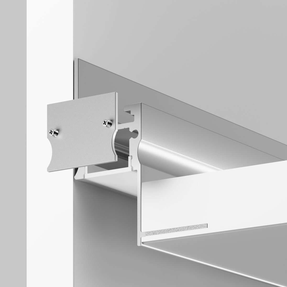 Алюминиевый профиль встраиваемый скрытого монтажа Maytoni Led Strip ALM-4151-S-2M 636013 в Санкт-Петербурге