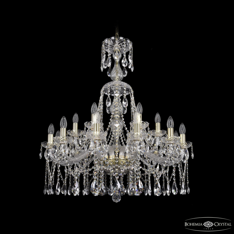Подвесная люстра Bohemia Ivele Crystal 1413/12+6/300/XL-95 G в Санкт-Петербурге
