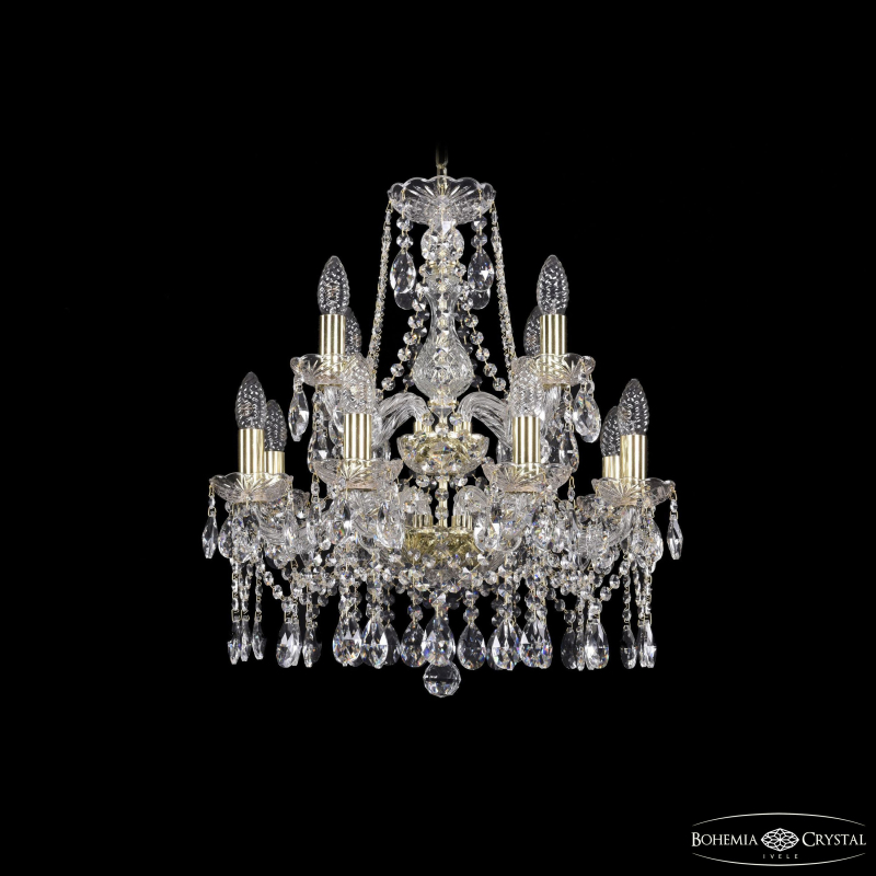 Подвесная люстра Bohemia Ivele Crystal 1413/8+4/165/2d G в Санкт-Петербурге