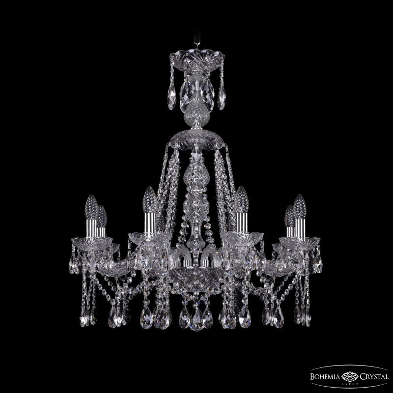Подвесная люстра Bohemia Ivele Crystal 1413/8/220/XL-73 Ni в Санкт-Петербурге
