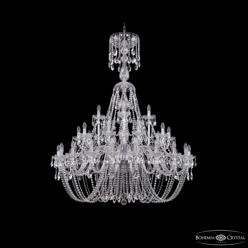 Подвесная люстра Bohemia Ivele Crystal 1406/20+10+5/460/XL-165 Ni в Санкт-Петербурге