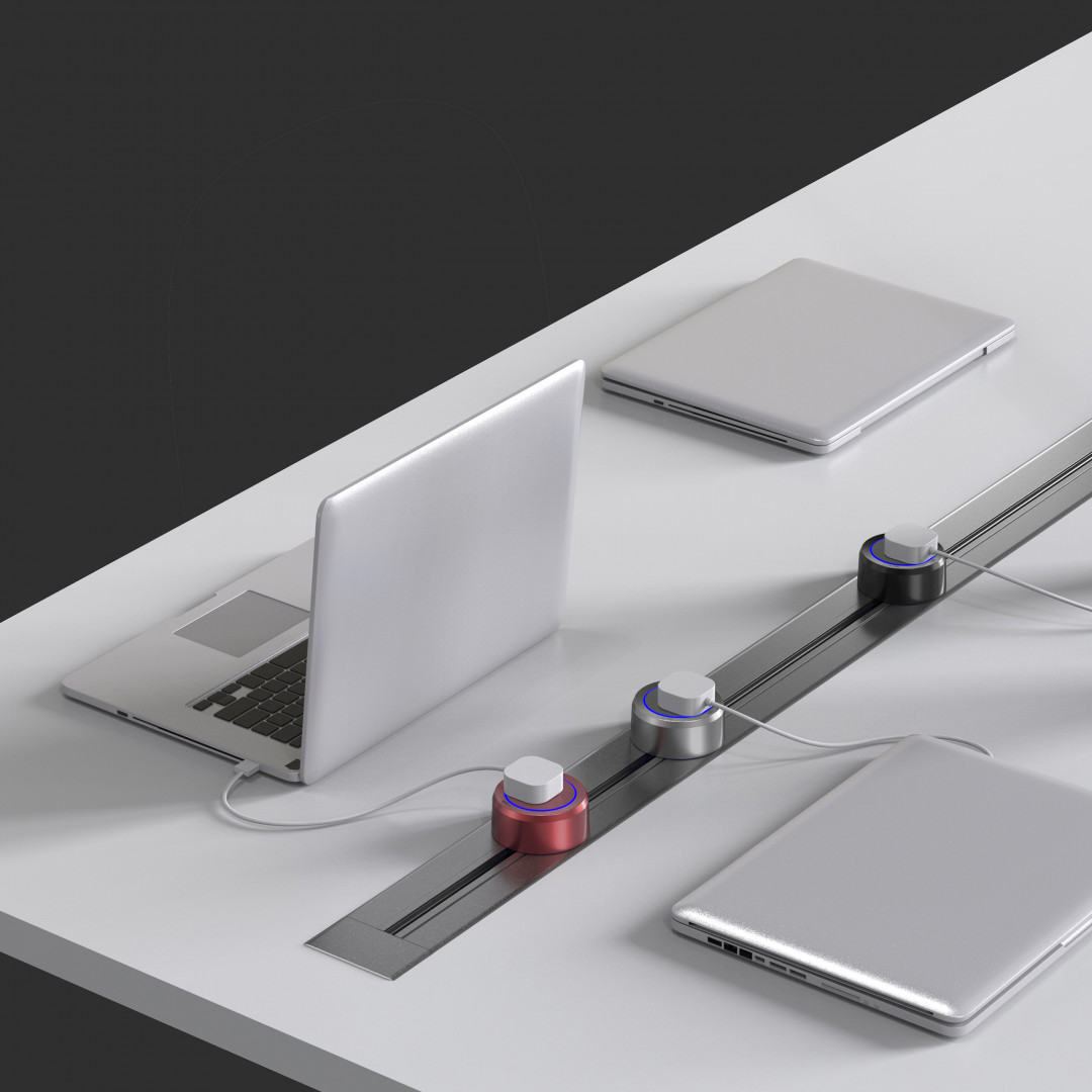 Трековая розетка Arte Milano Am-track-sockets 380066TS LED/USBx2 Grey в Санкт-Петербурге