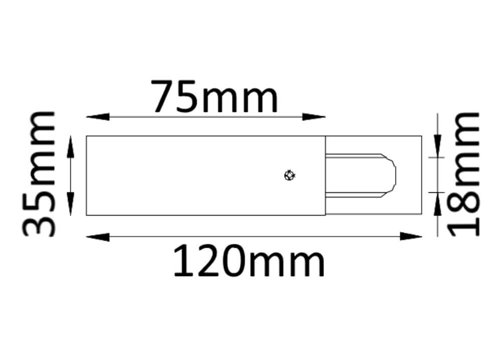 Питание боковое (однофазное) Crystal Lux CLT 0.210 CLT 0.210 01 BL в Санкт-Петербурге