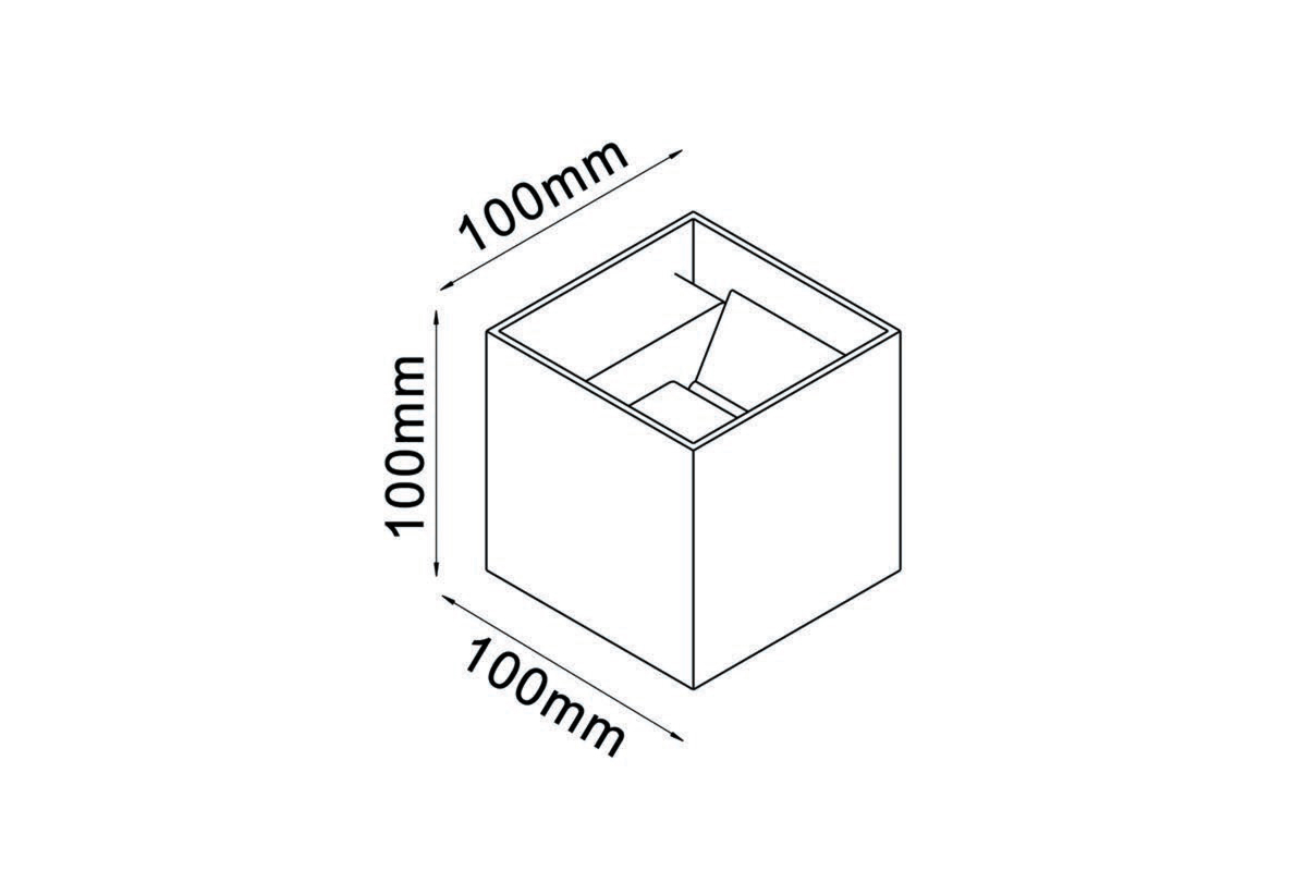 Уличный настенный светильник Donolux Twizzle DL20121SQ6W2B IP54 в Санкт-Петербурге