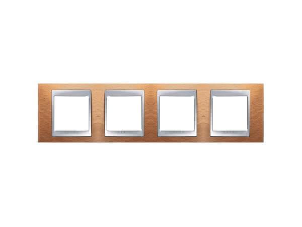 Рамка 4-постовая Schneider Electric Unica Top MGU66.008.0M2 в Санкт-Петербурге