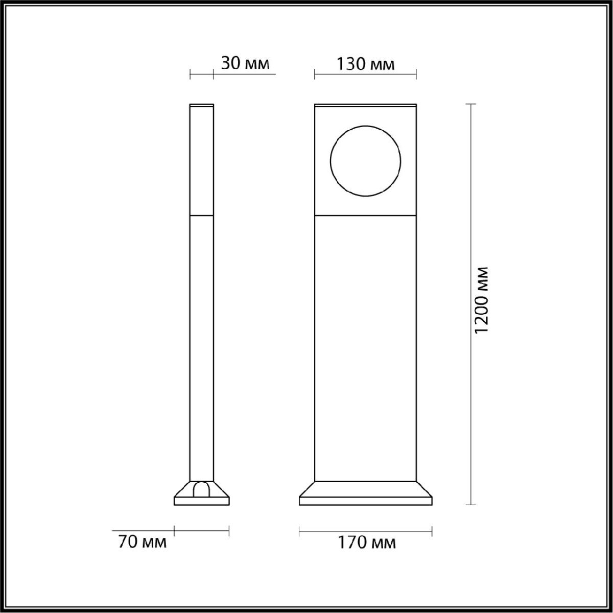 Ландшафтный светильник Odeon Light Como 6653/10GA в Санкт-Петербурге