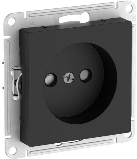 Розетка без заземления со шторками, 16А, мех., быстрозажим. клем. Systeme Electric AtlasDesign Карбон ATN001049S в #REGION_NAME_DECLINE_PP#