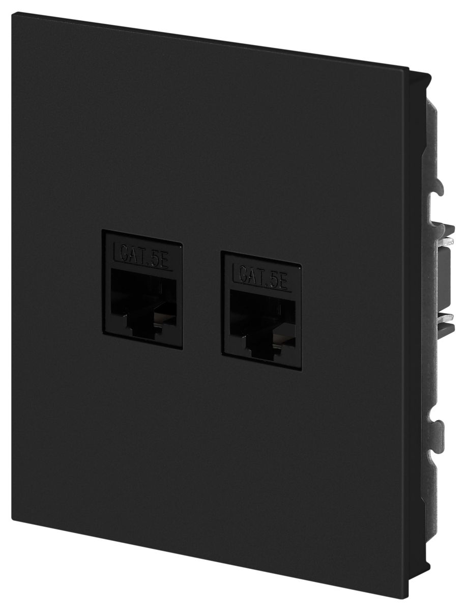 Розетка Эра Arktik 16-3108-05 информационная двойная 2XRJ45 антрацит Б0070488 в Санкт-Петербурге