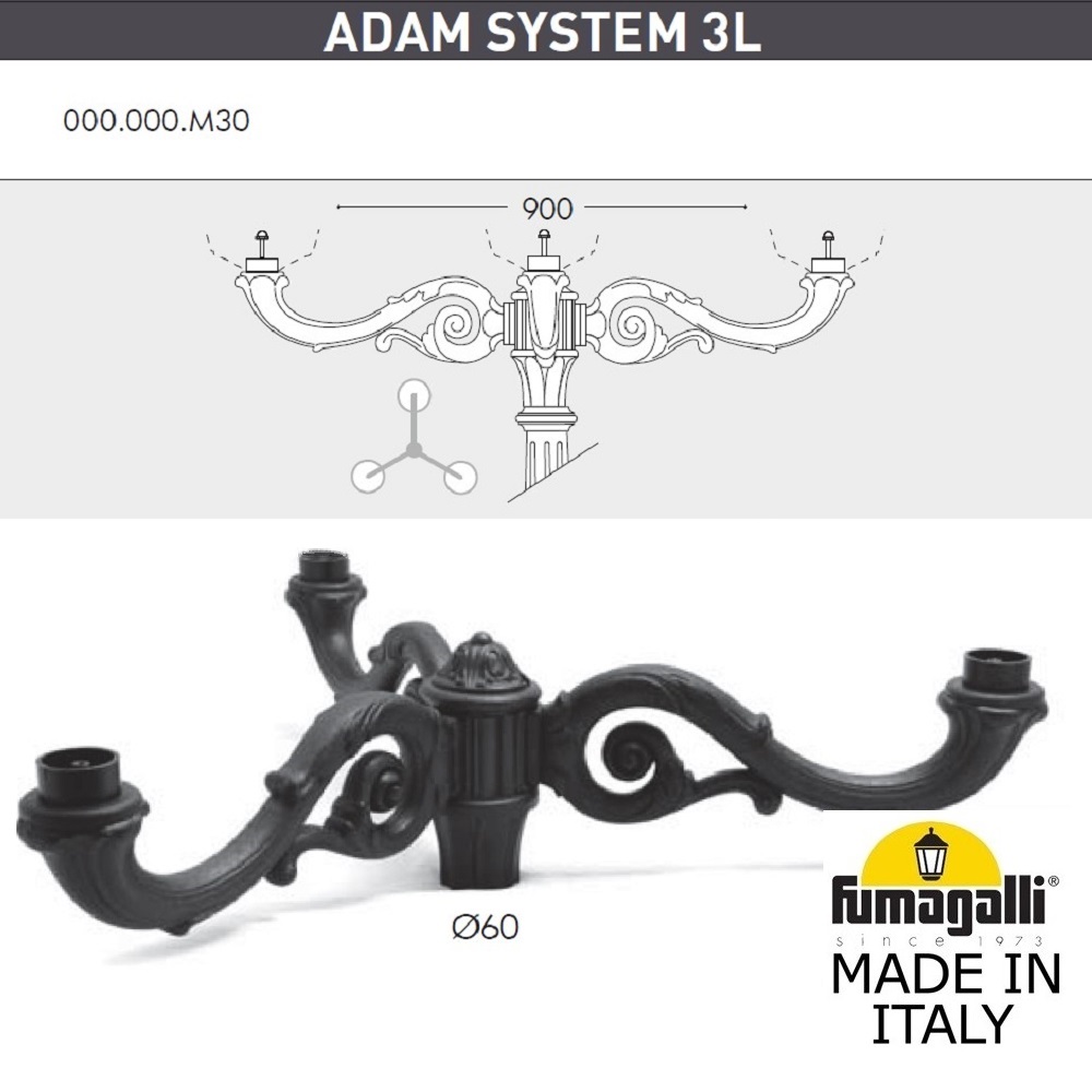 Парковый фонарь Fumagalli Globe G30.202.M30.AYF1R в Санкт-Петербурге