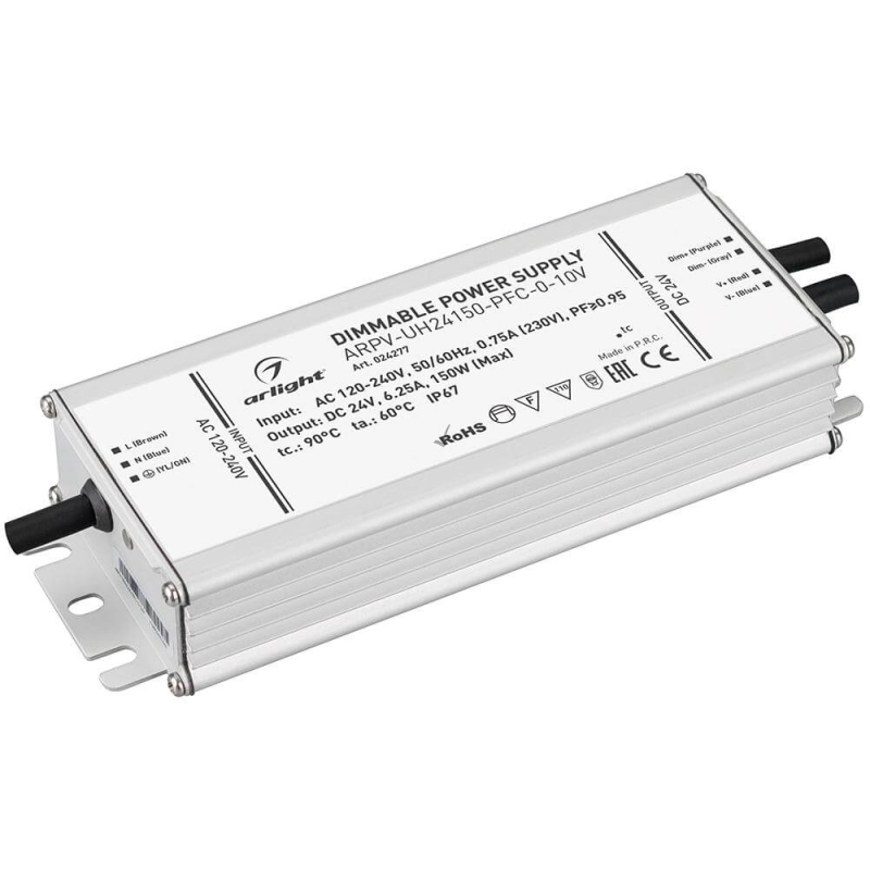 Блок питания Arlight ARPV-UH24150-PFC-0-10V (24V, 6.3A, 150W) 024277 в Санкт-Петербурге