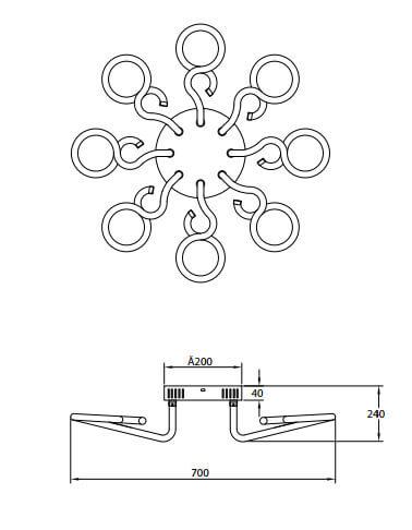 Потолочная люстра Rivoli Accento 6005-106 Б0038154 в Санкт-Петербурге