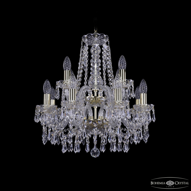 Подвесная люстра Bohemia Ivele Crystal 1403/8+4/160/2d G в Санкт-Петербурге