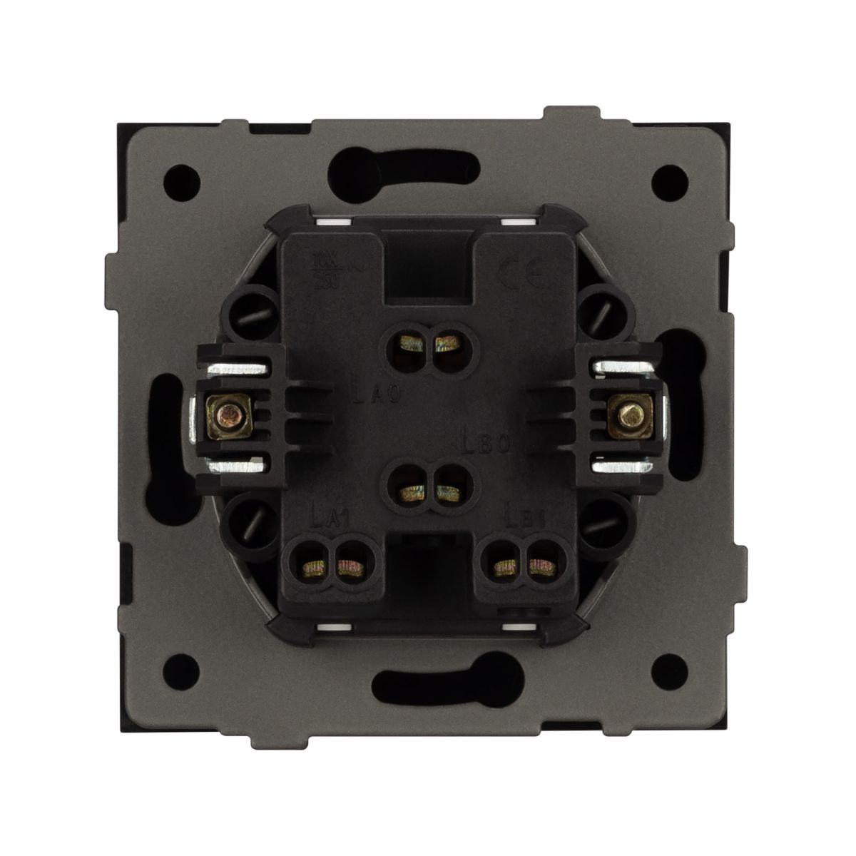 Механизм выключателя двухклавишный непроходной Arlight SWT-TENDO-MK02-PL-BK (230V, 10A) 054059 в Санкт-Петербурге