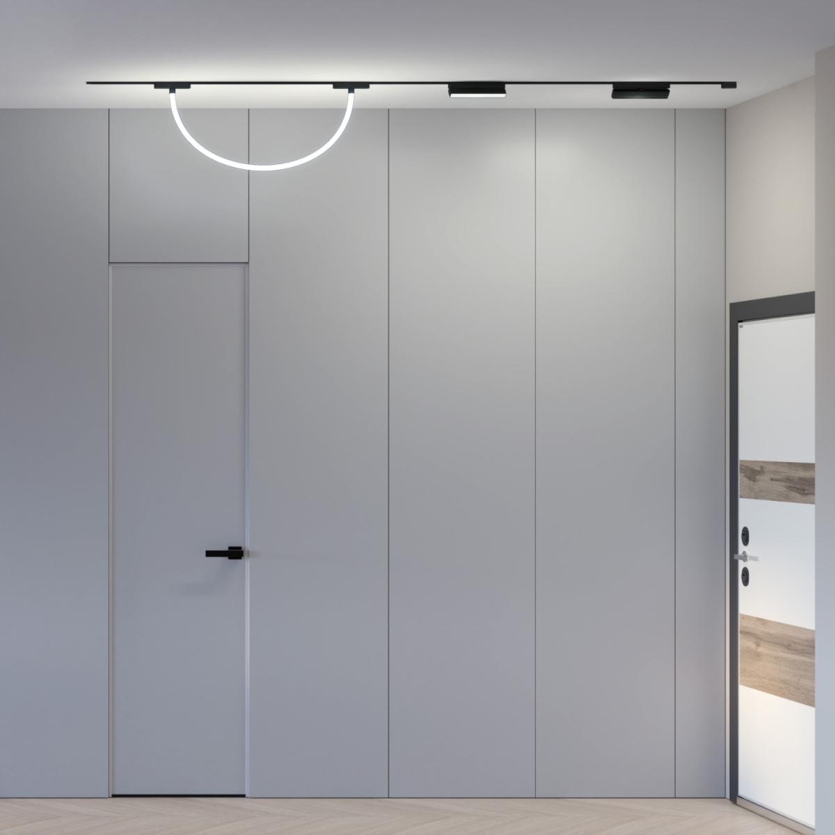 Трековый магнитный однофазный светильник Denkirs Air ray DK5357-BK в #REGION_NAME_DECLINE_PP#