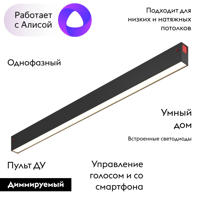 Трековый светодиодный светильник Denkirs DK8005-BK в Санкт-Петербурге