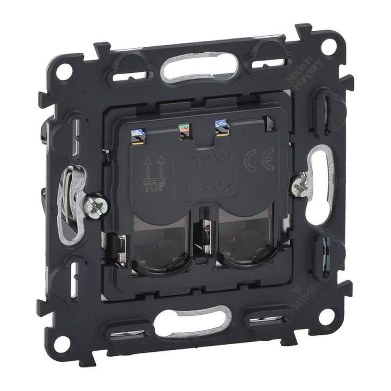 Информационная розетка RJ45 двойная Legrand Valena Мех In Matic Life 5 кат UTP 753041 в Санкт-Петербурге