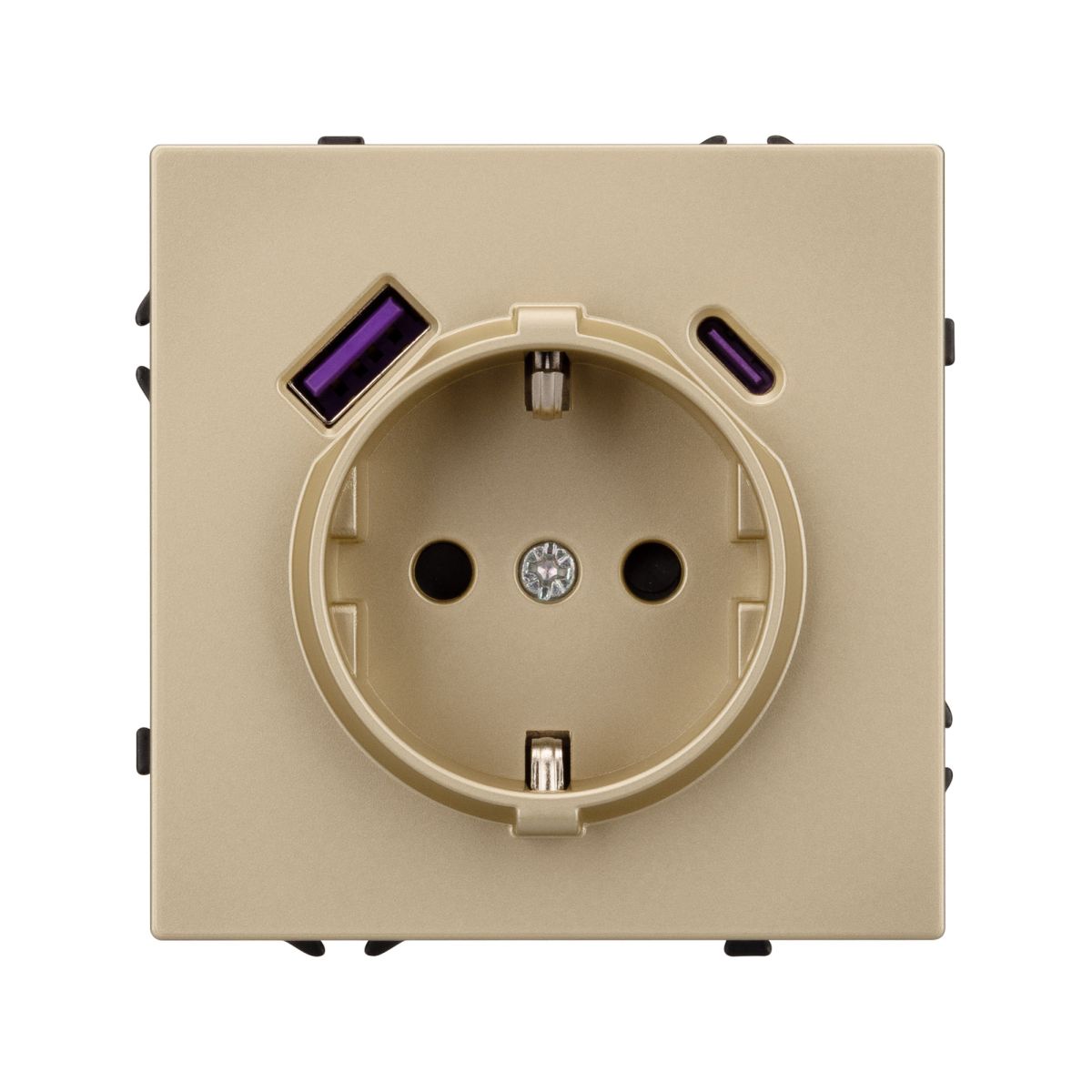 Розетка зк со шторками с USB тип А+С софт-тач золотой песок Arlight SCT-MUAC-SFPL-GD (250V, 16A) 054286(1) в #REGION_NAME_DECLINE_PP#