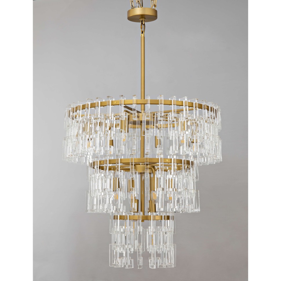 Подвесная люстра Ilamp Rockefeller 6355-750 BRASS в Санкт-Петербурге