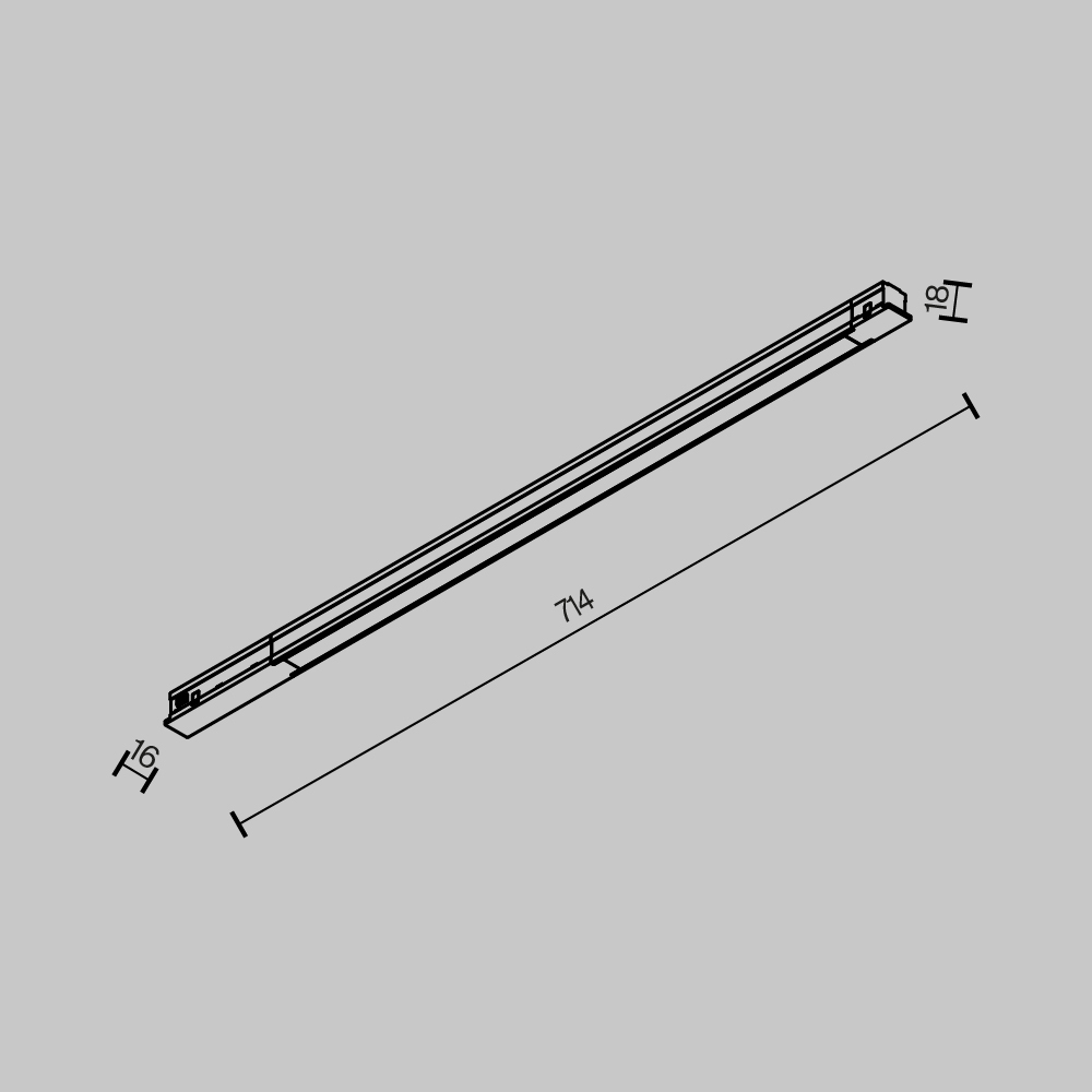 Трековый магнитный светильник Maytoni Technical Basis TR231-2-15W3K-B в Санкт-Петербурге