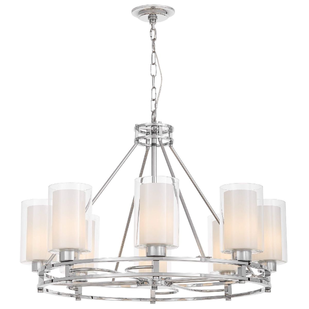 Подвесная люстра Lumina Deco Marietta LDP 8025-8 CHR+WT в Санкт-Петербурге