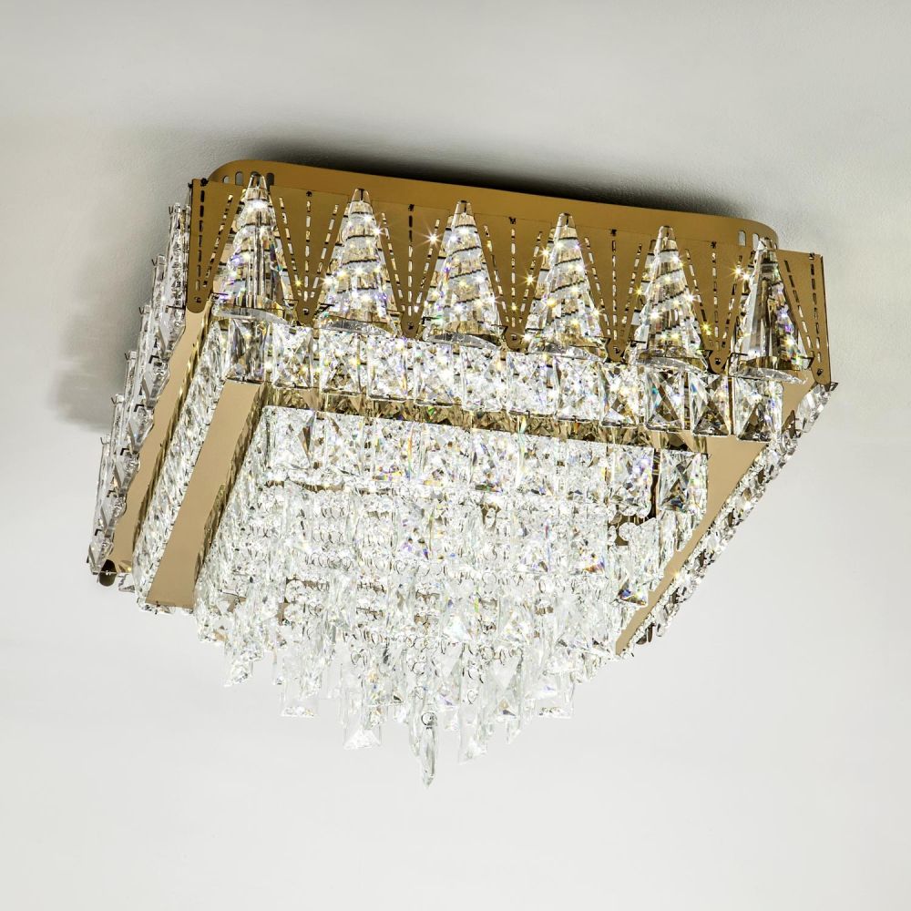 Потолочная люстра LED4U L9437-500-500 GD с УД в Санкт-Петербурге