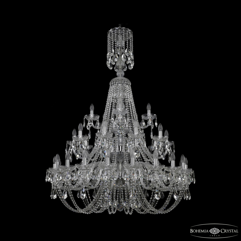 Подвесная люстра Bohemia Ivele Crystal 1406/20+10+5/400/XL-157/3d Ni в Санкт-Петербурге