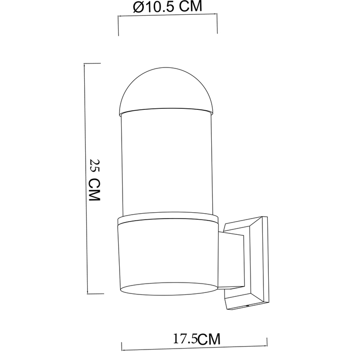 Уличный настенный светильник Arte Lamp Coppia A5217AL-1BK в Санкт-Петербурге