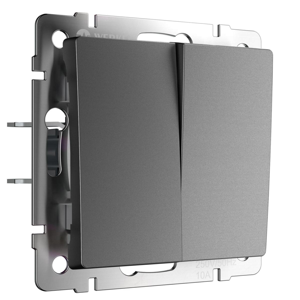 Выключатель двухклавишный Werkel W1120064 4690389194351 a063098 в Санкт-Петербурге