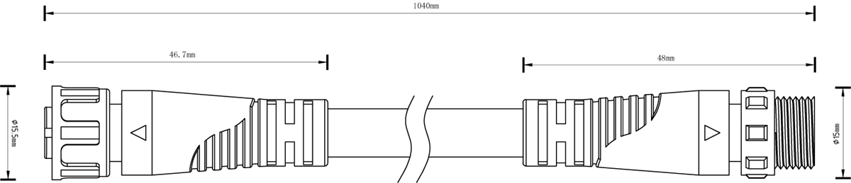 Коннектор Donolux Eye CABLE DL20524 1m в Санкт-Петербурге