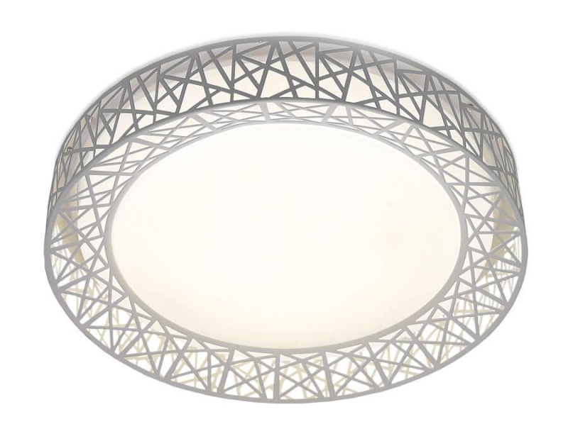 Потолочный светодиодный светильник Ambrella Light Orbital Design F122 WH 72W D450 в Санкт-Петербурге
