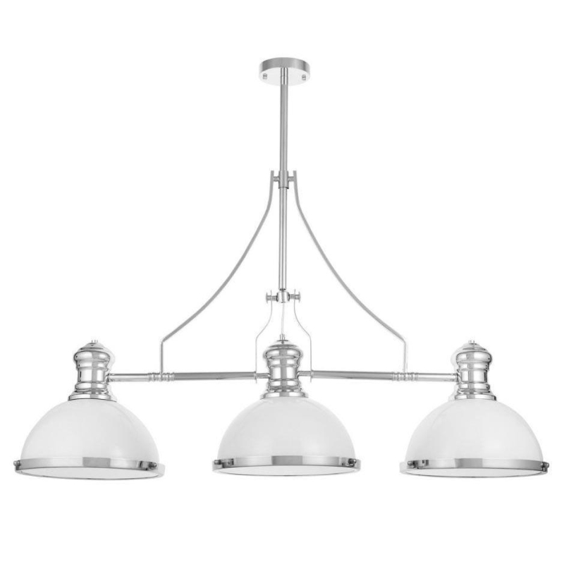 Подвесная люстра Lumina Deco Ettore LDP 710-3 WT+CHR в Санкт-Петербурге