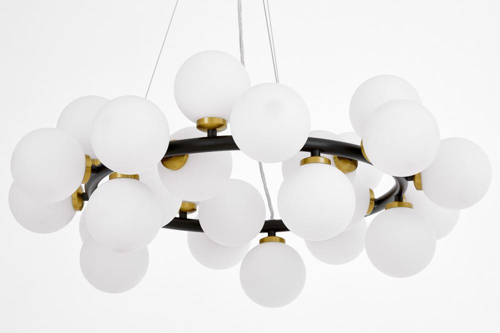 Подвесная люстра Lumina Deco Marsiada LDP 6033-25 BK+MD в Санкт-Петербурге