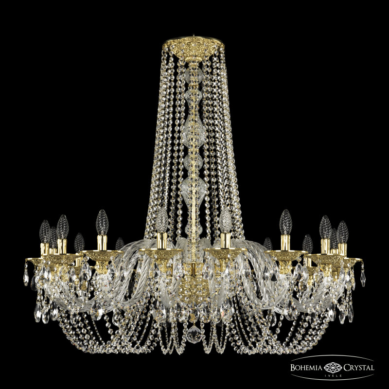 Подвесная люстра Bohemia Ivele Crystal 16102/12/360/h-96 G в Санкт-Петербурге