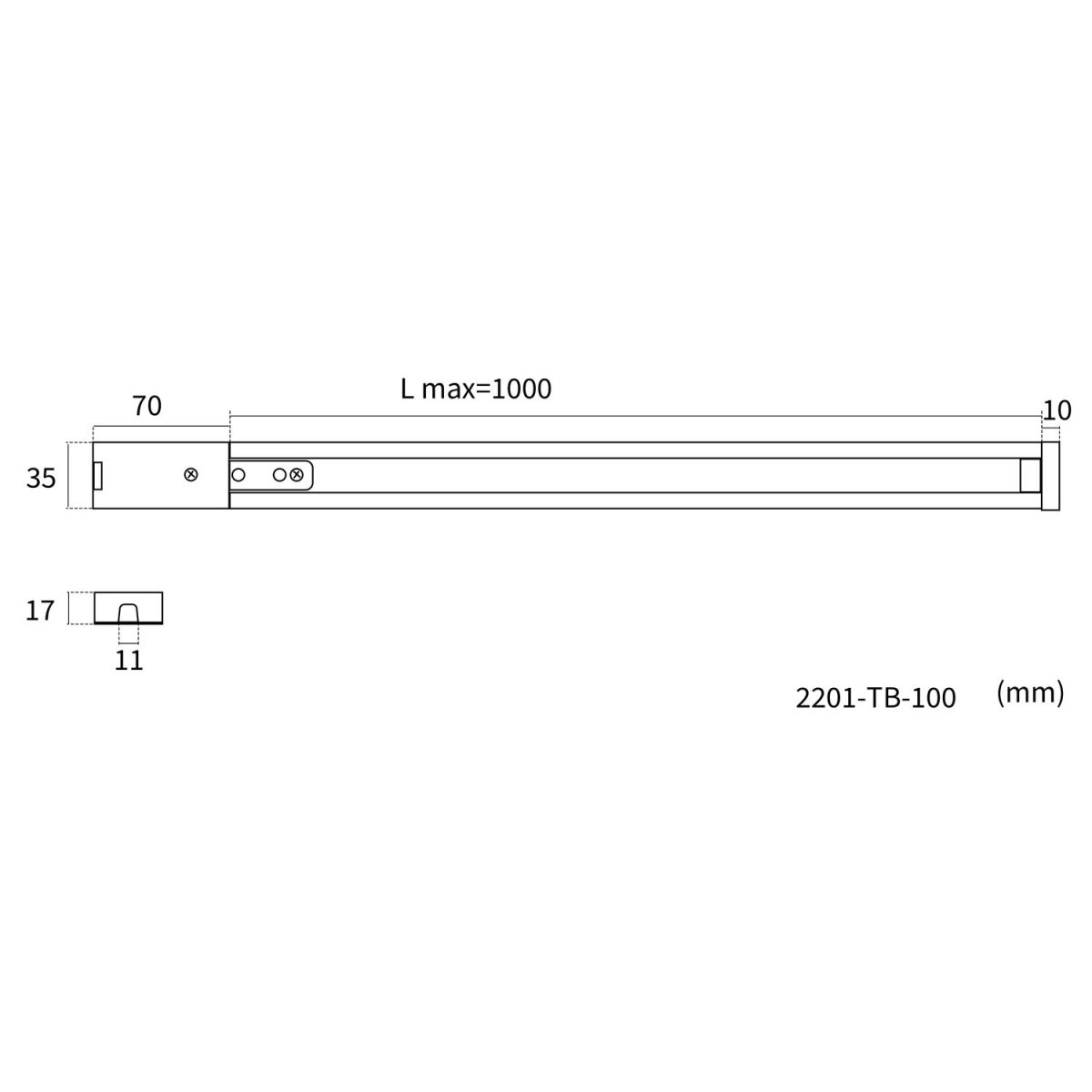 Шинопровод однофазного накладной Favourite Practica 2201-TB-100 в Санкт-Петербурге