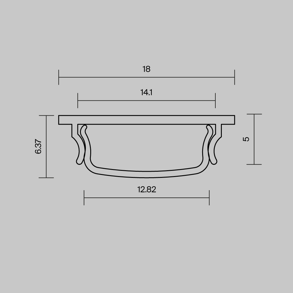 Профиль накладной с вертикальным изгибом Maytoni Led Strip  631016 в Санкт-Петербурге