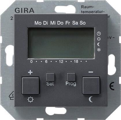 Термостат Gira System 55 помещения антрацит 237028 в Санкт-Петербурге