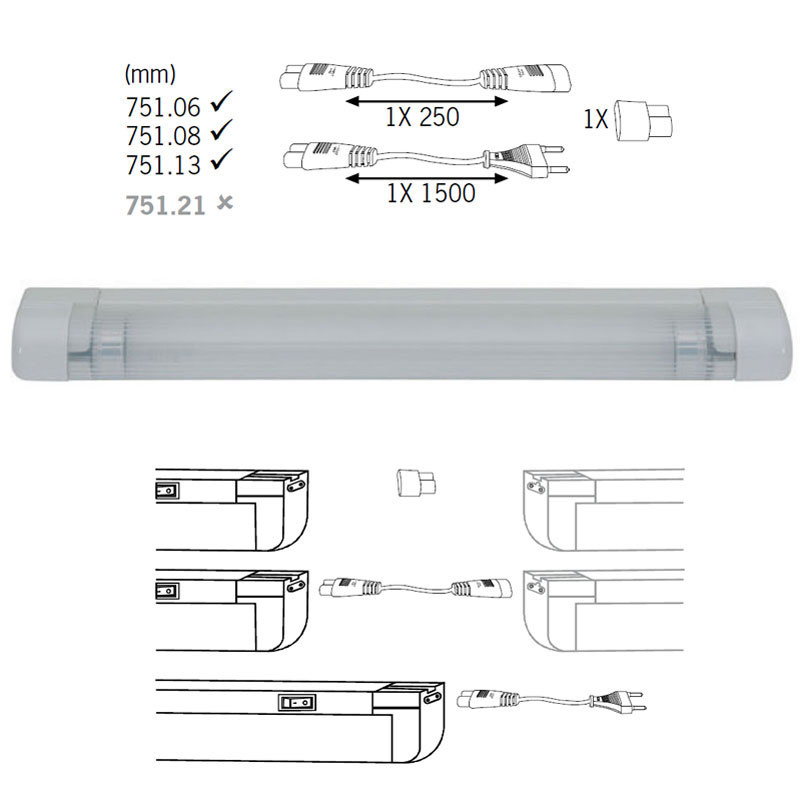 Мебельные светильник Paulmann Slimline Micro 75106 в Санкт-Петербурге