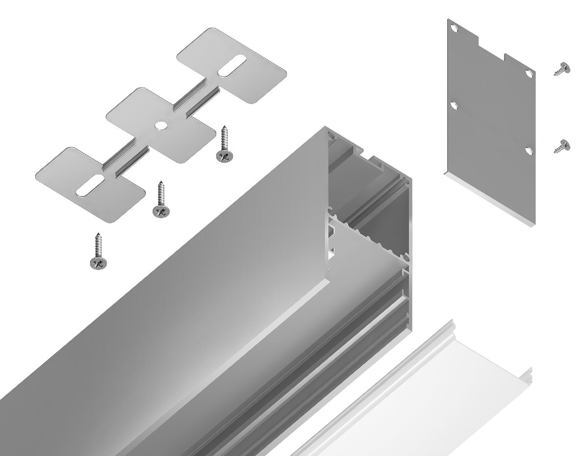 Алюминиевый профиль Ambrella Light Profile System GP3000AL в Санкт-Петербурге