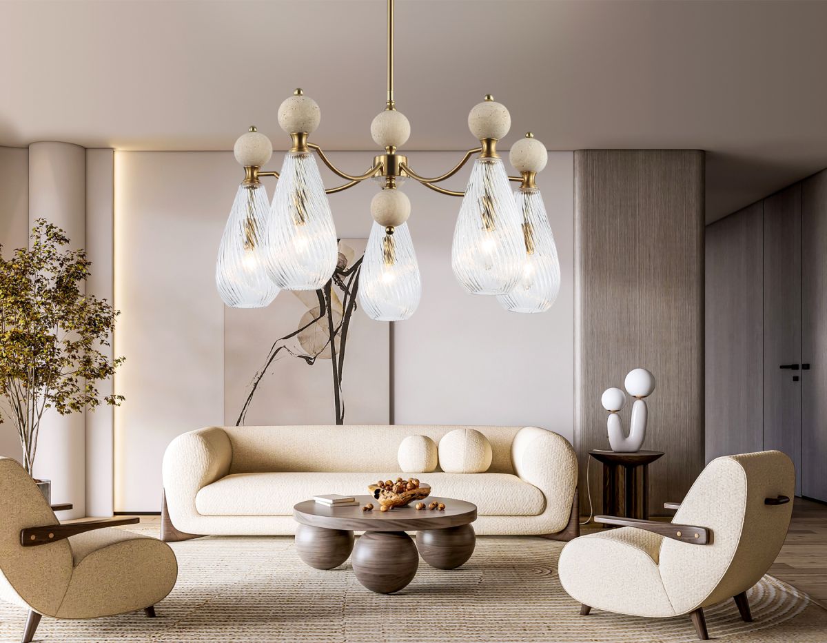 Люстра на штанге Ambrella Light High Light Ceramo Modern LH53286 в #REGION_NAME_DECLINE_PP#