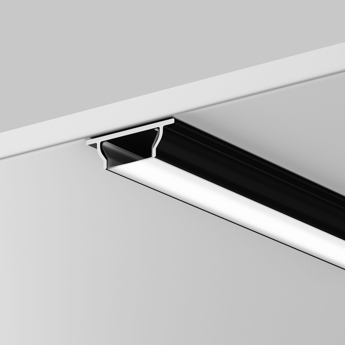 Алюминиевый профиль Maytoni Led Strip накладной с вертикальным изгибом (Черный, 2 м) ALM-1103-B-2M 631018 в #REGION_NAME_DECLINE_PP#