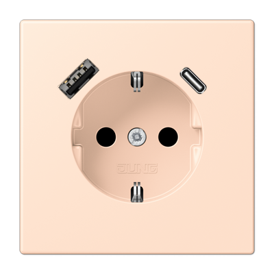 Розетка 2K+З USB Typ AC Jung LC1520-15CA228 в Санкт-Петербурге