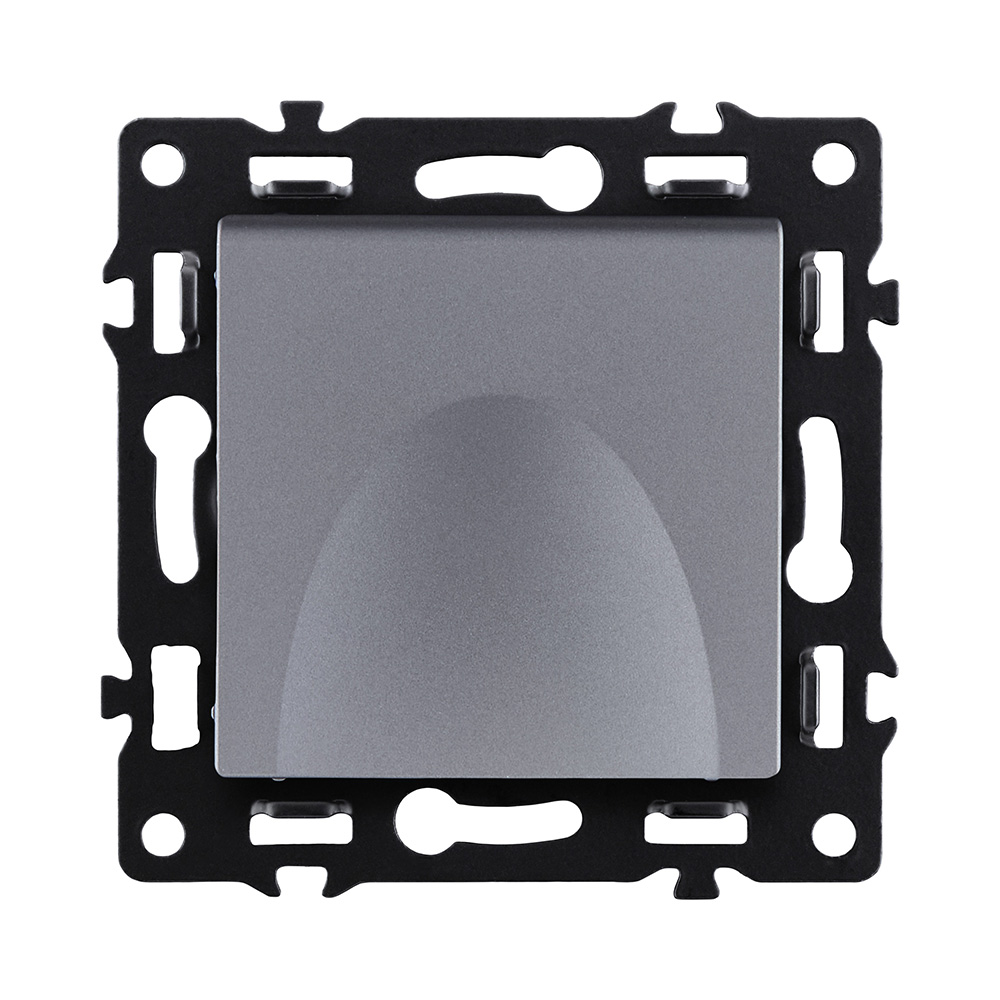 Розетка штепсельная SCHUKO 16A/250 В с крышкой, серый Kollinger Asthetik AS-015GY в #REGION_NAME_DECLINE_PP#