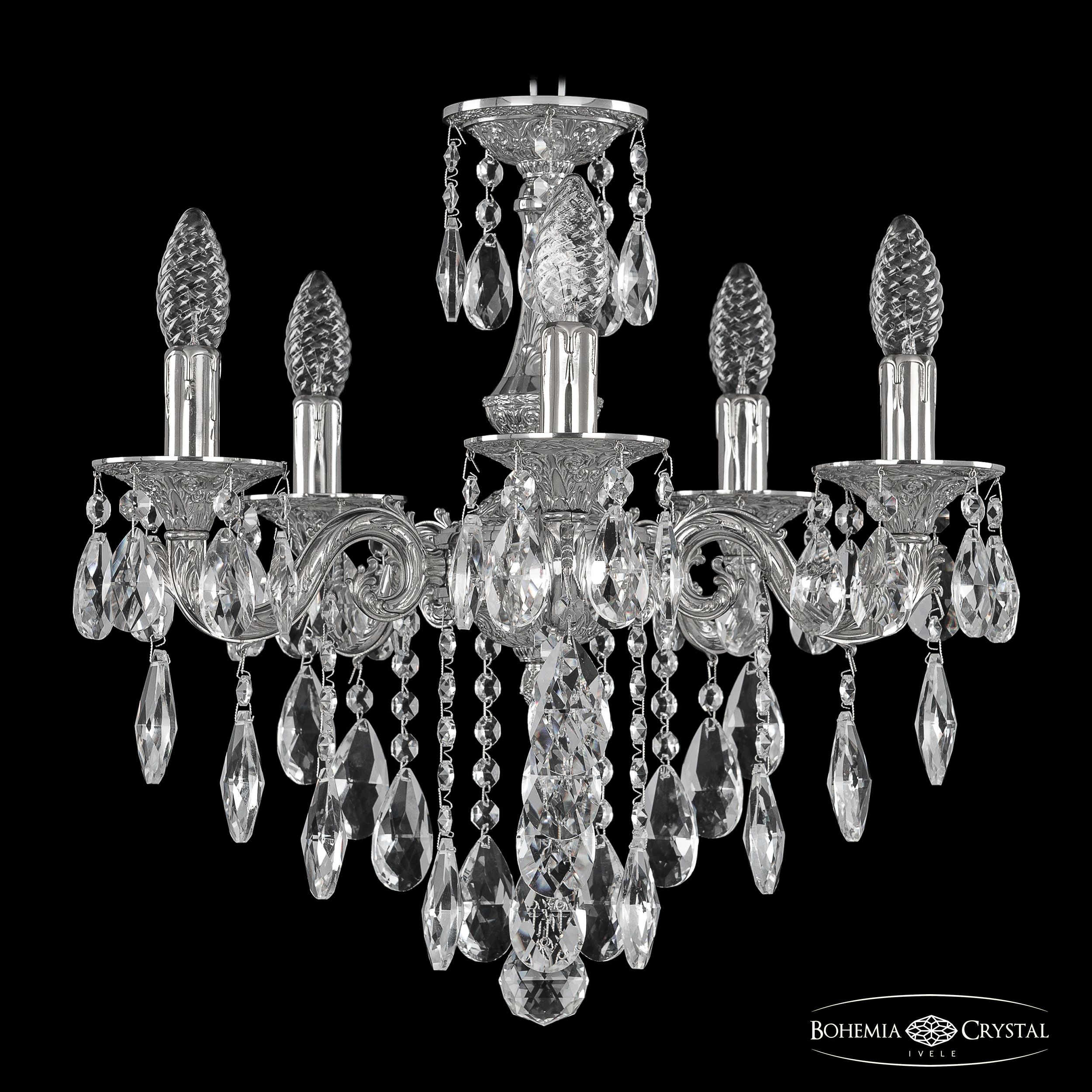 Подвесная люстра Bohemia Ivele Crystal Florence 71101/5/125 B Ni в Санкт-Петербурге