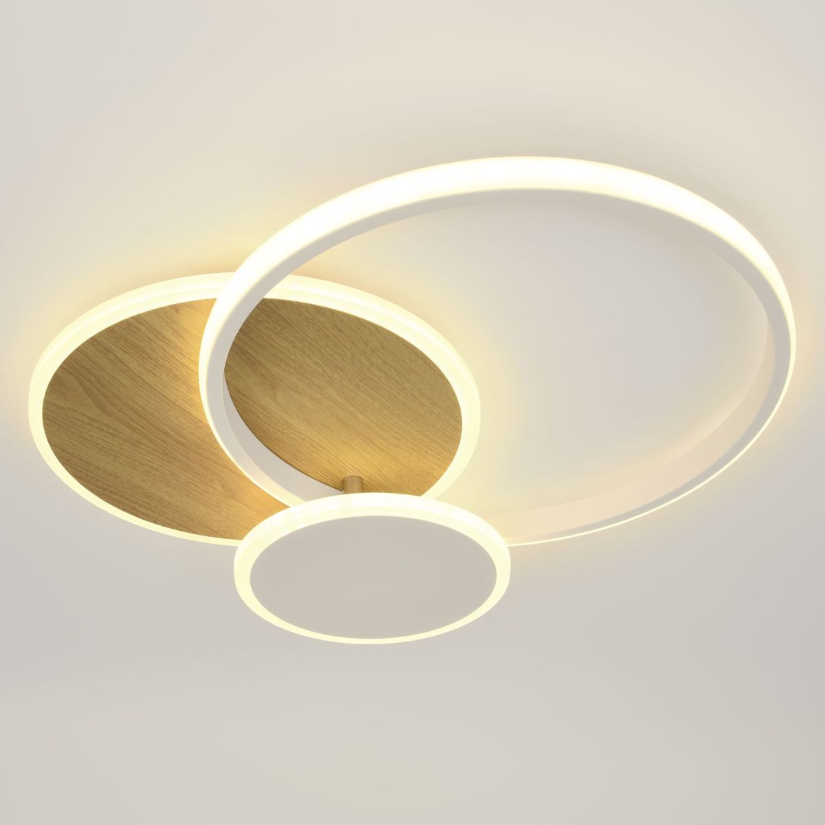 Потолочный светильник Эра Модерн City CLL-1-60-RC WH+Wood в Санкт-Петербурге