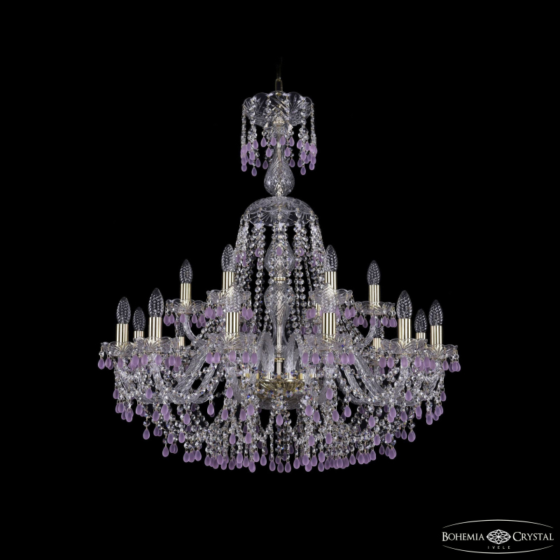 Подвесная люстра Bohemia Ivele Crystal 1410/12+6/300/XL-95 G V7010 в Санкт-Петербурге