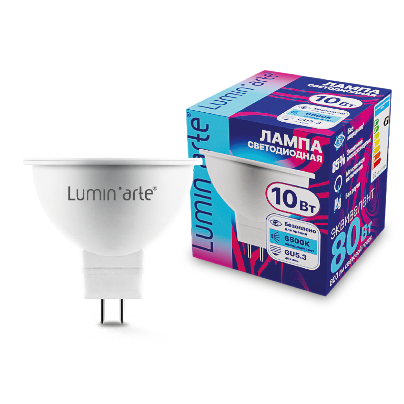Светодиодная лампа Lumin'arte LSTD-MR16-10W6KGU5.3 в Санкт-Петербурге