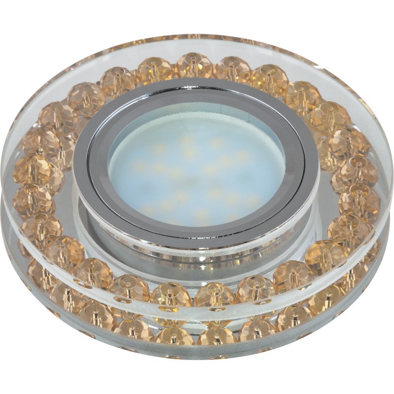Встраиваемый светильник Fametto Peonia DLS-P102 GU5.3 CHROME/GOLD 09985 в Санкт-Петербурге
