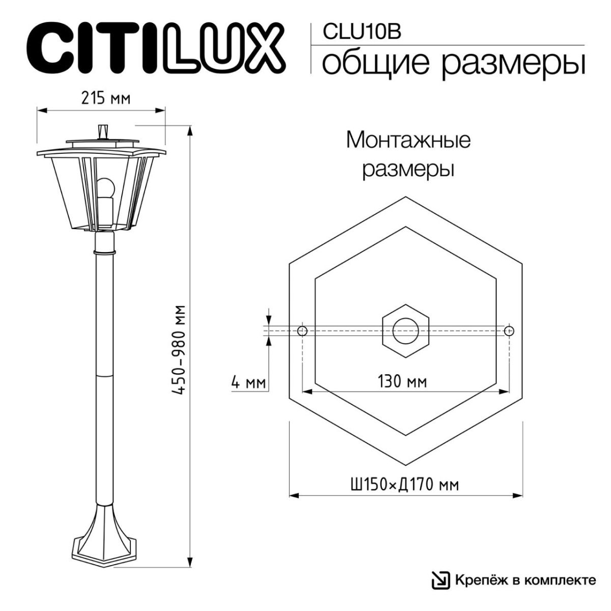 Ландшафтный светильник Citilux Forts CLU10B в Санкт-Петербурге