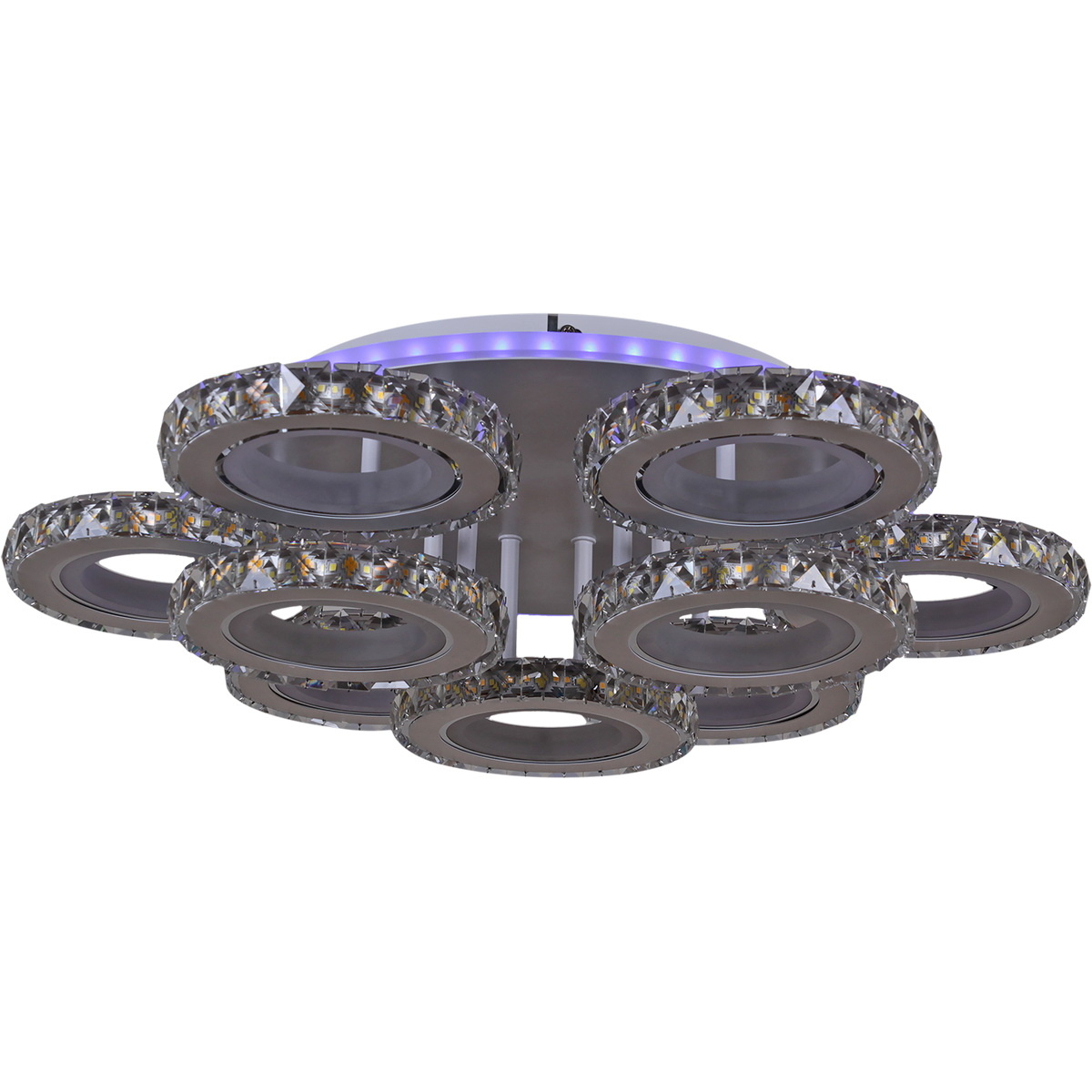 Потолочная люстра Reluce 03900-0.3-6+3A WH+CR (RGB) в Санкт-Петербурге